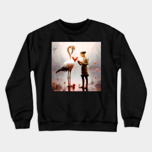 Swan Girl: Be Who You Are... Be You! on a Dark Background Crewneck Sweatshirt